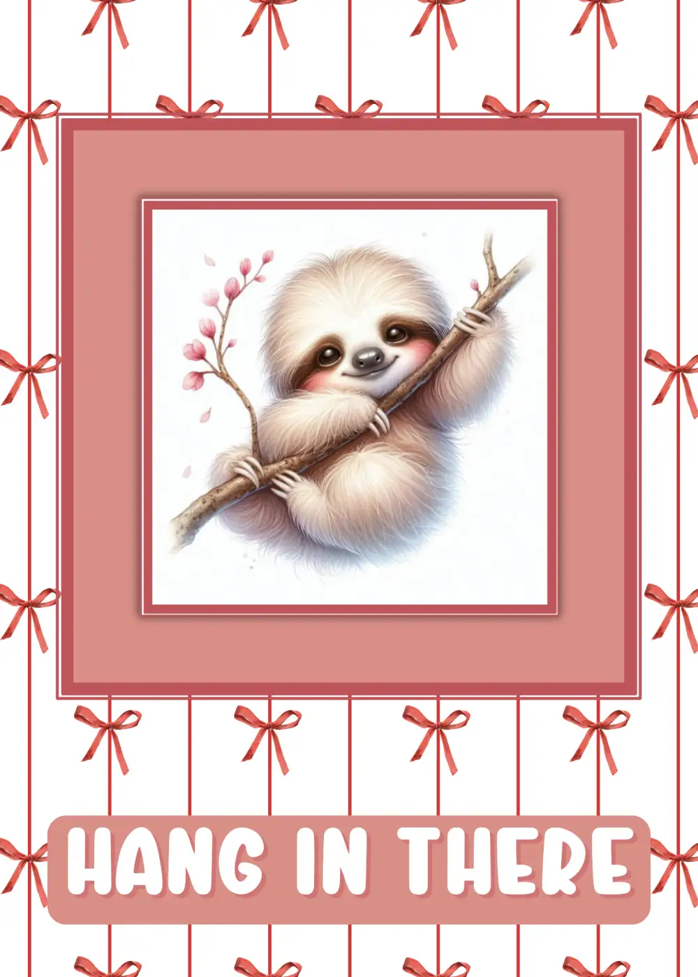 Hang In There Sloth - free ecard